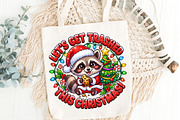 Funny Raccoon Christmas PNG Clipart, an Object Graphic by Zahyl Studio (Thumbnail 5 of 7)