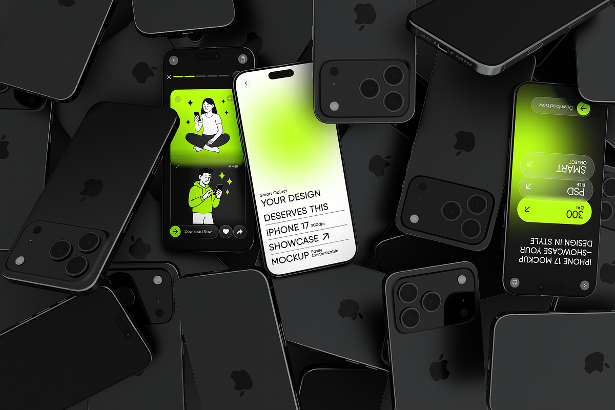 iPhone 17 Mockup, a Device Mockup by Mockupdaddy (Photo 12 of 25)