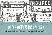 Old Rubber Brushes 1 for PS/PRO, a Brush Add-On by Polka Dot Pixels (Thumbnail 1 of 2)
