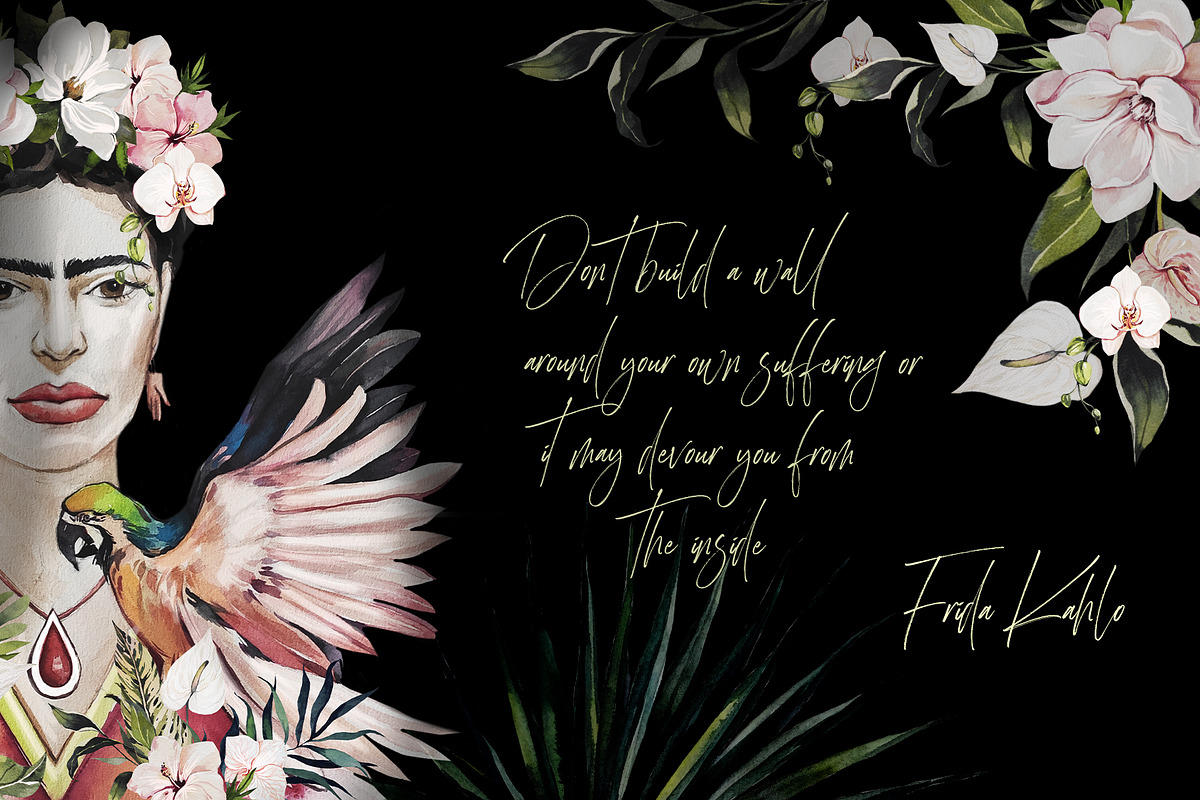 TROPICAL PARADISE-watercolor set, an Object Graphic by Natalia Tugova (Photo 2 of 17)