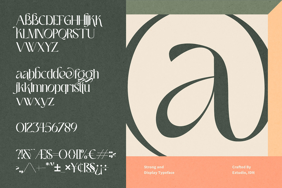 Ez-Sanjaya - Modern Decorative Font, a Serif Font by Eztudio (Photo 10 of 12)