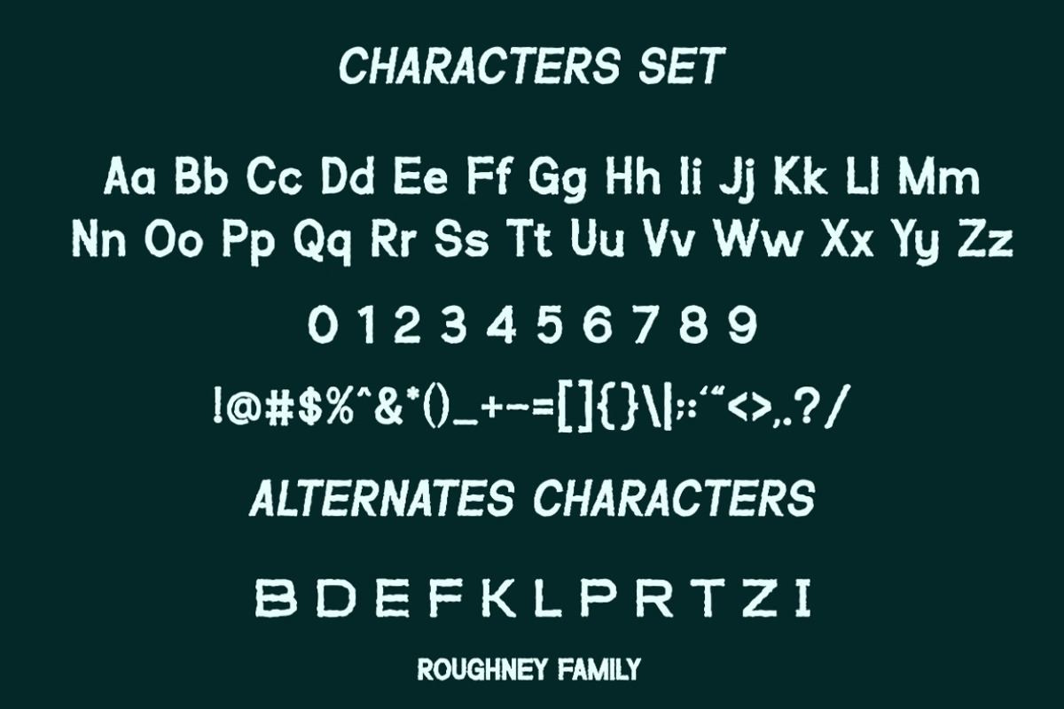 VT Roughney - Handdrawn Font, a Sans Serif Font by ViactionType (Photo 7 of 14)