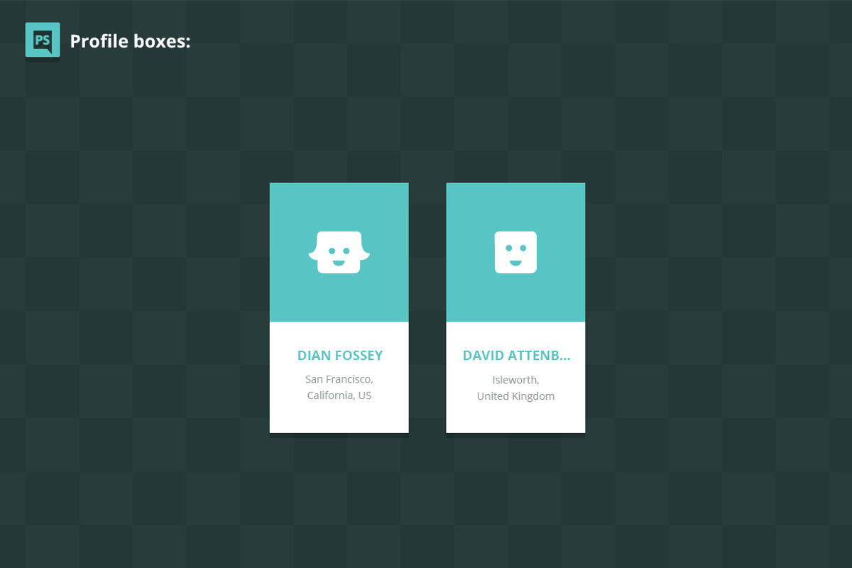 Square PSD vector UI web set, a Templates & Theme by Makoto (Photo 4 of 5)