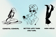 Disco Cowgirl Illustrations, an Illustration by Honey Island Studio (Thumbnail 3 of 7)