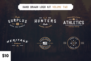 Vintage Hand Drawn Logos: Volume Two