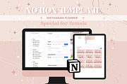 Instagram Planner Notion Template, a Templates & Theme by bellaROSEworkshop (Thumbnail 3 of 10)