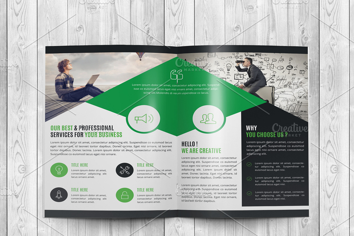 Corporate Bi-Fold Brochure Template, a Brochure Template by Alice_s (Photo 8 of 12)