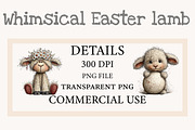 Whimsical Easter lamb clipart, an Illustration by Designworld (Thumbnail 2 of 7)