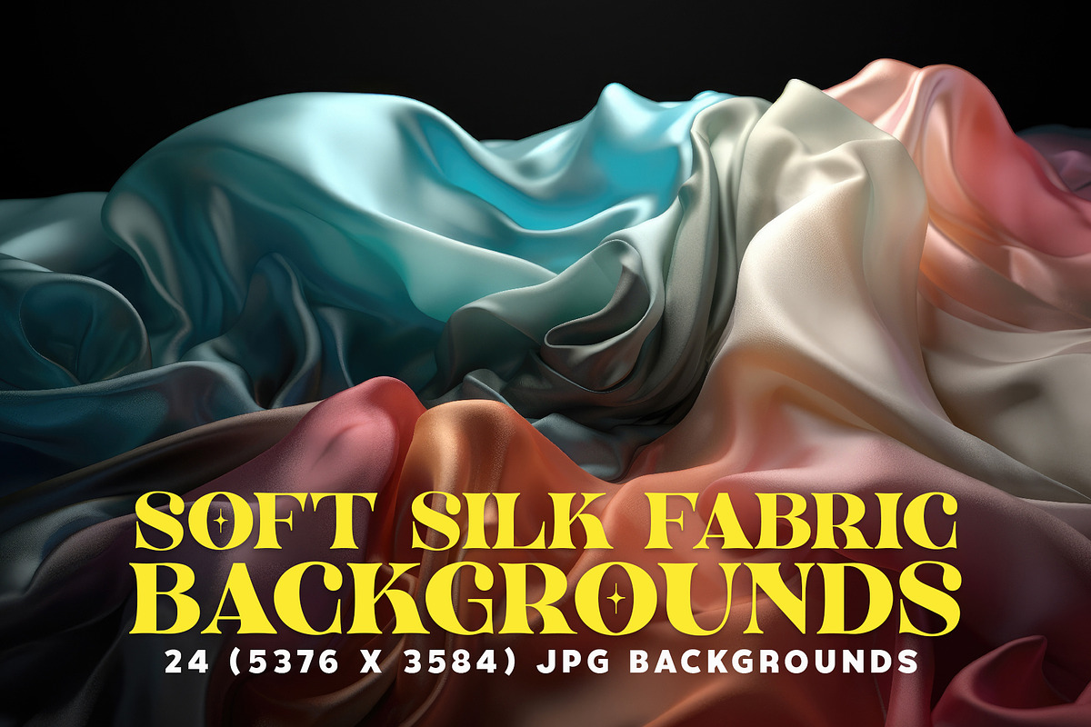24 Soft Silk Fabric Backgrounds, a Texture Graphic by HipFonts (Photo 1 of 7)
