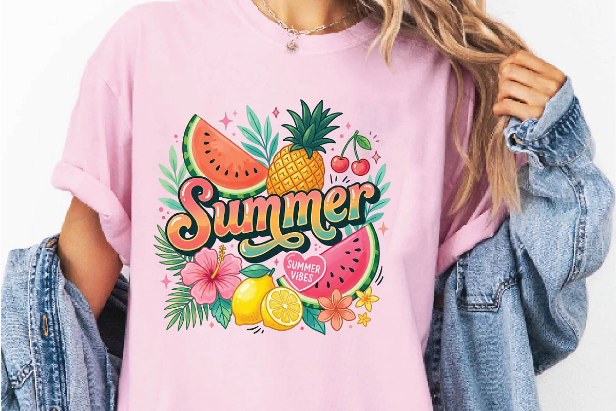 Watermelon Pineapple Sublimation, a Seasonal Illustration by DreamPrint404 (Photo 4 of 6)