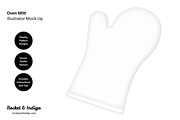 Oven Mitt Illustrator Mock-Up, a Product Mockup by Rocket & Indigo (Thumbnail 2 of 2)