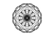 Modern Black and White Mandala Pack, a Decorative Illustration by NJ Himel (Thumbnail 79 of 101)