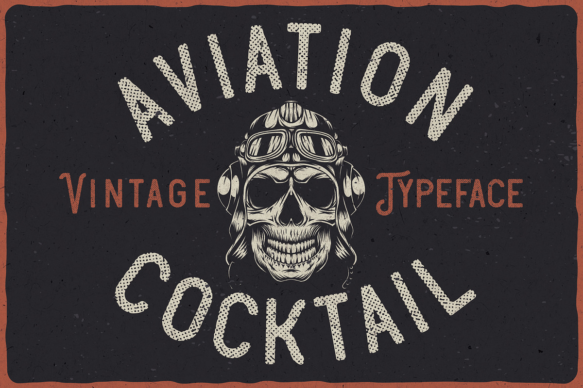 Aviation Cocktail Font + BONUS, a Blackletter Font by VozzyStock (Photo 6 of 10)