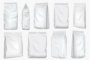 Foil Bag. Vector Plastic Pack And