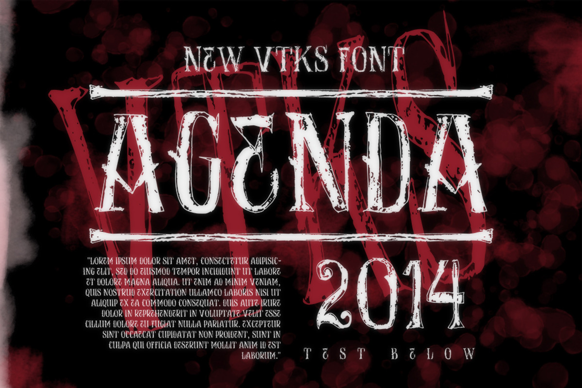 AGENDA font+ 4arts (cs3+) preview 3