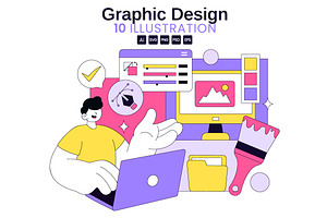 10 Graphic Design Illustration, a Decorative Illustration by denayunebgt