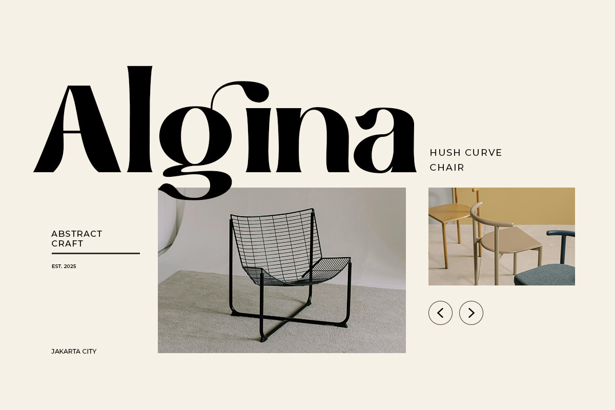 Vigrit - Display Serif for Luxury, a Sans Serif Font by roomspace creative lab (Photo 2 of 11)