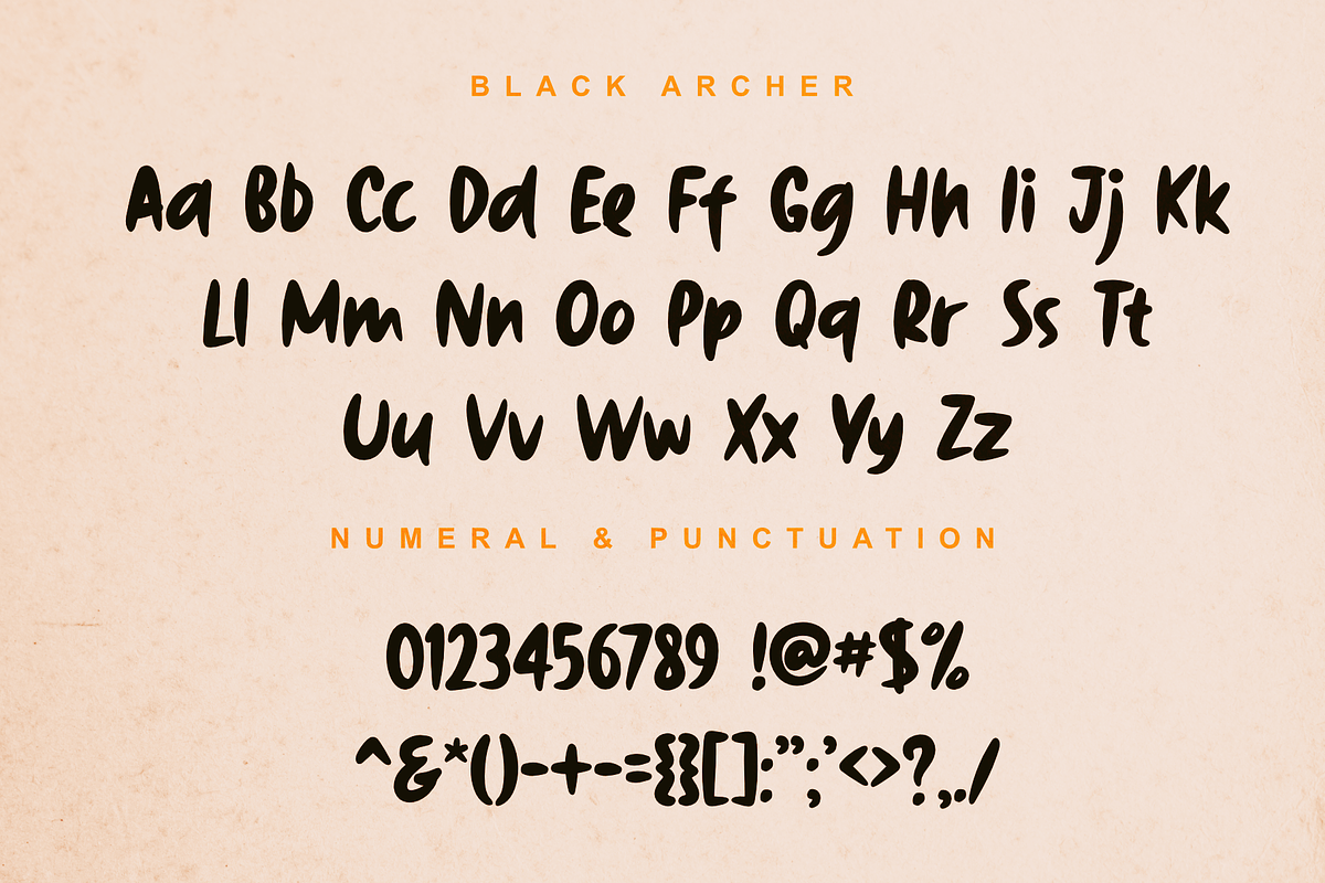 Black Archer, a Font by Dumadistyle (Photo 2 of 8)