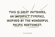 Great Outdoors, a Slab Serif Font by Bruised Goods (Thumbnail 10 of 11)