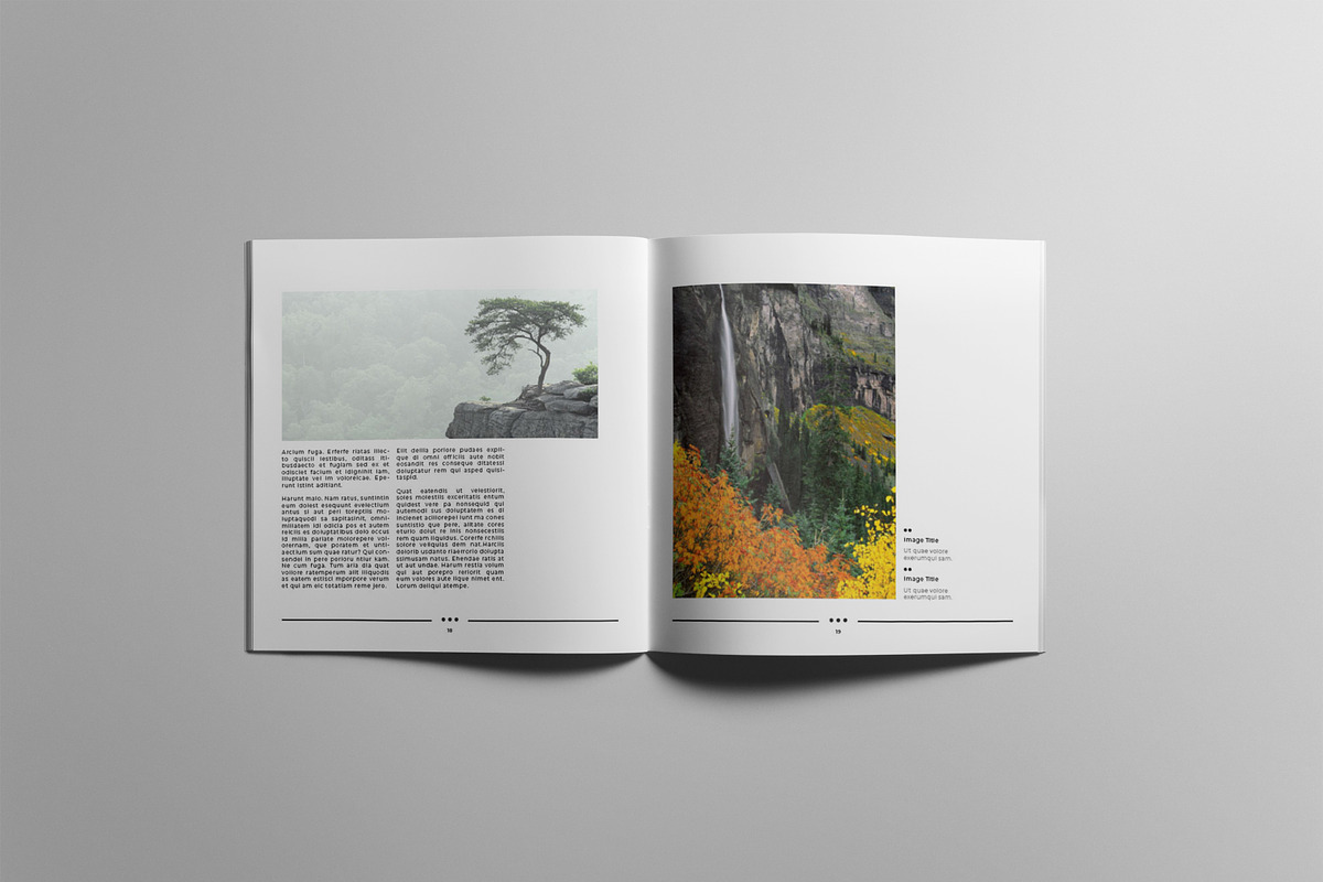 Minimal Square Magazine Template VI, a Magazine Template by Uloel Design (Photo 12 of 12)