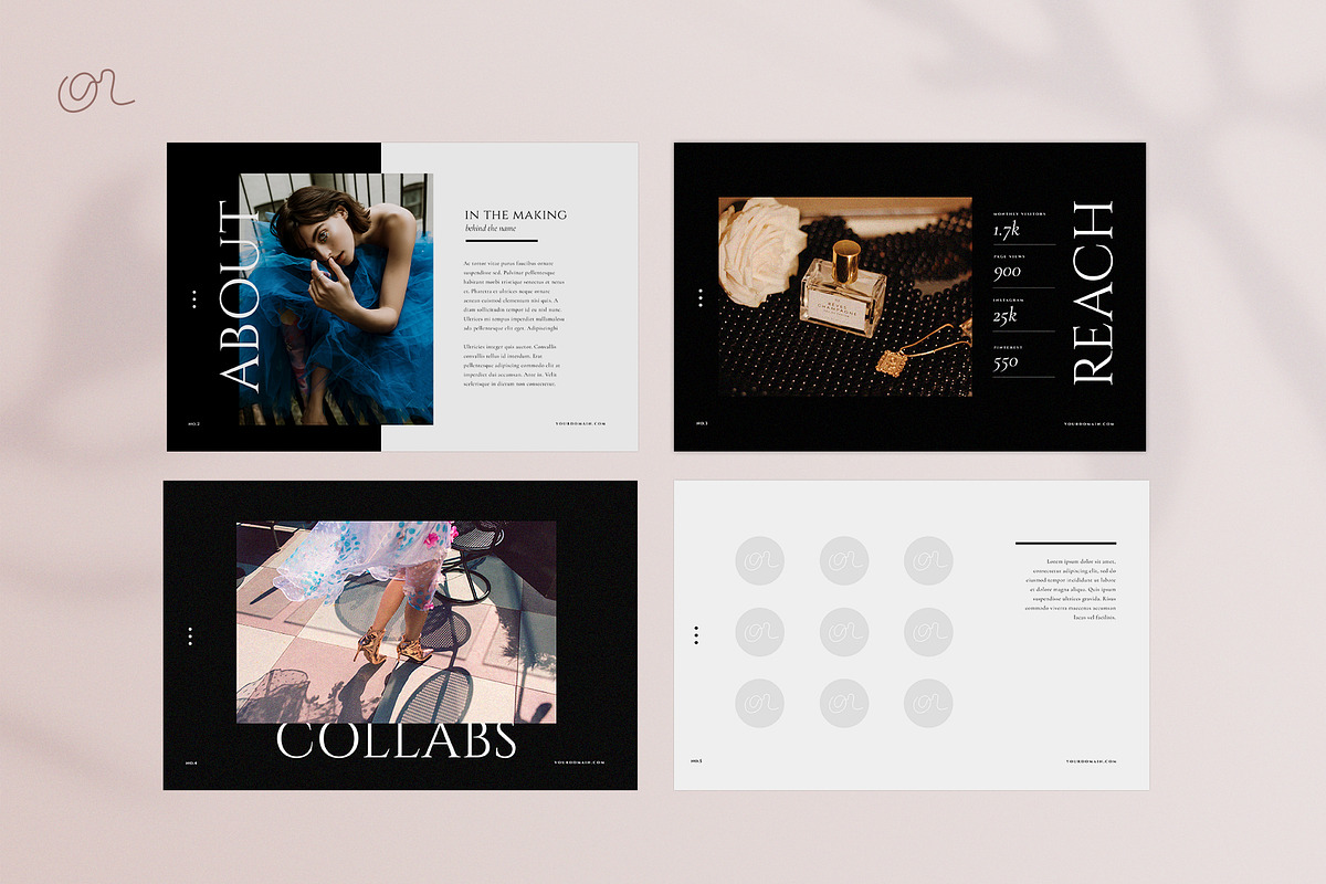 Influencer Media Kit Template (8pgs), a Marketing Template by Signture Muse Design (Photo 2 of 8)