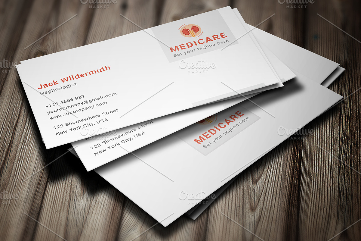 Nephrologist Business Card, a Business Card Template by graphicsunday (Photo 2 of 4)