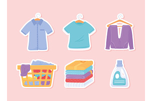 laundry cloth hanging, an Illustration by studiogstock