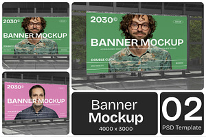 Banner Mockup, an Advertising Mockup by Permadi Creative