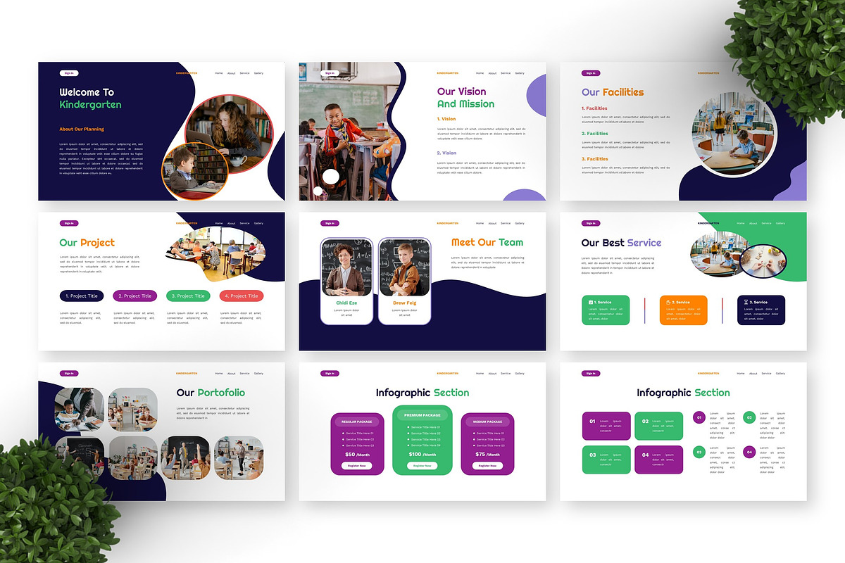 Kindergarten - Education Powerpoint, a Presentation Template by Deepslide Studio (Photo 5 of 6)