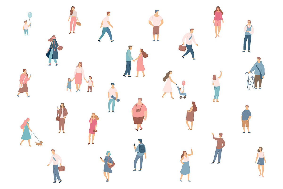 Male and female vector characters, a Person Illustration by Vector_Art (Photo 2 of 9)