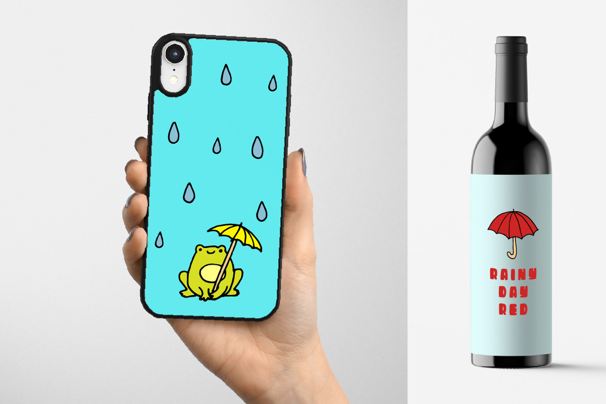 Rainy Day Clipart Illustrations Set, an Object Graphic by Lemonade Pixel (Photo 5 of 8)
