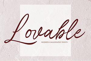 Lovable Script Fonts