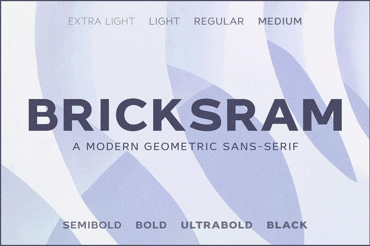 Bricksram - Modern Geometric Sans, a Sans Serif Font by Parker Creative (Photo 1 of 6)