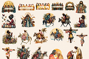 SURREAL EASTER BIBLICAL CLIPART PACK, a Person Illustration by Daring Digies (Thumbnail 4 of 10)