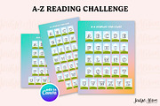 A-Z Reading Challenge Canva Template, a Design Template by Jordyn Alison Designs (Thumbnail 1 of 3)