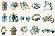 Happy Father's Day Clipart, an Illustration by NadiaTheronArt (Thumbnail 3 of 5)