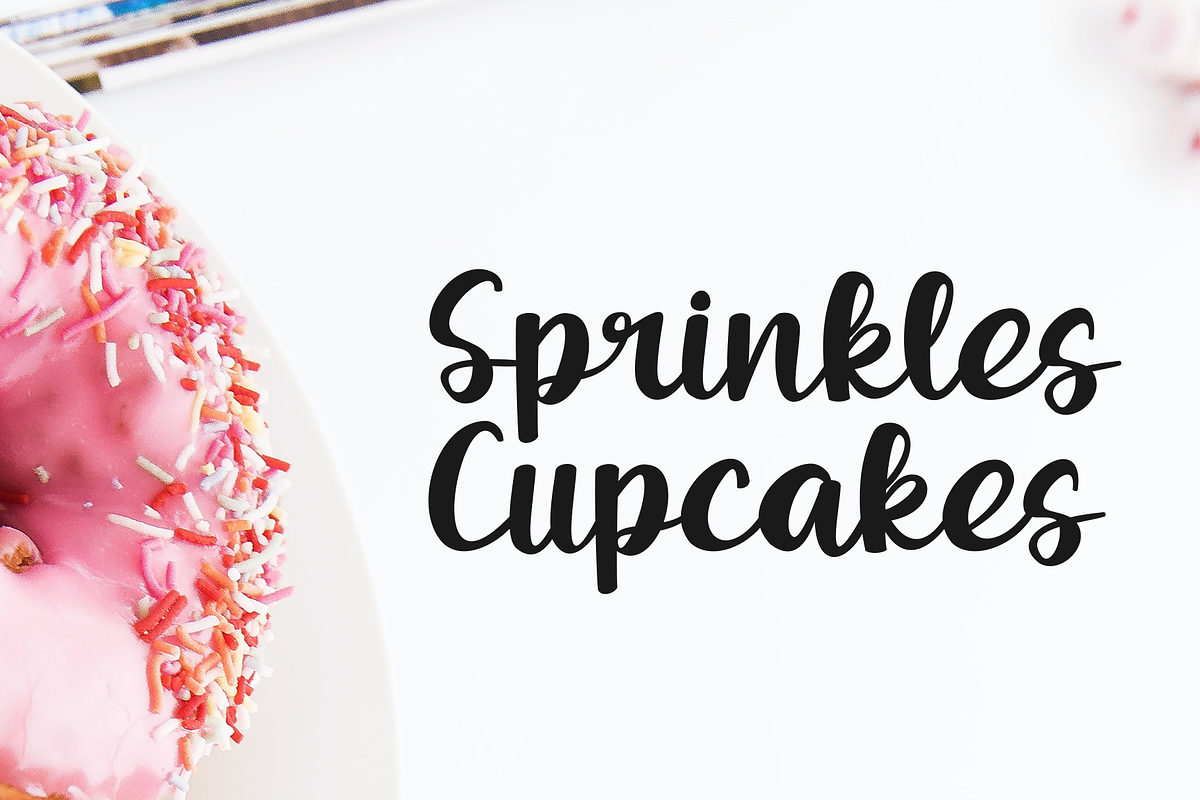 Sprinkles Cupcakes is a Script font.