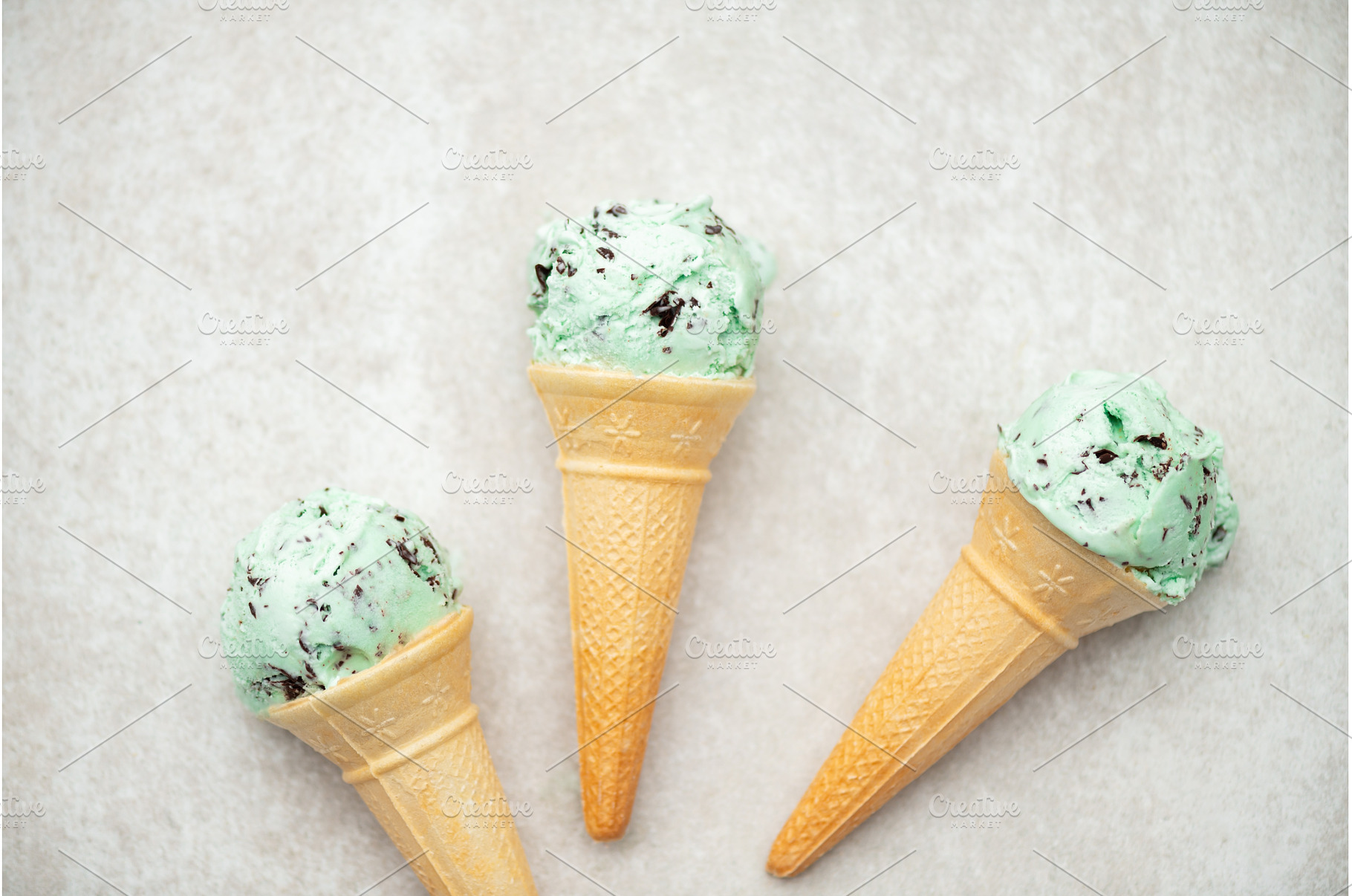 Mint Choc Chip Ice Cream, a Food & Drink Photo by MAnuta