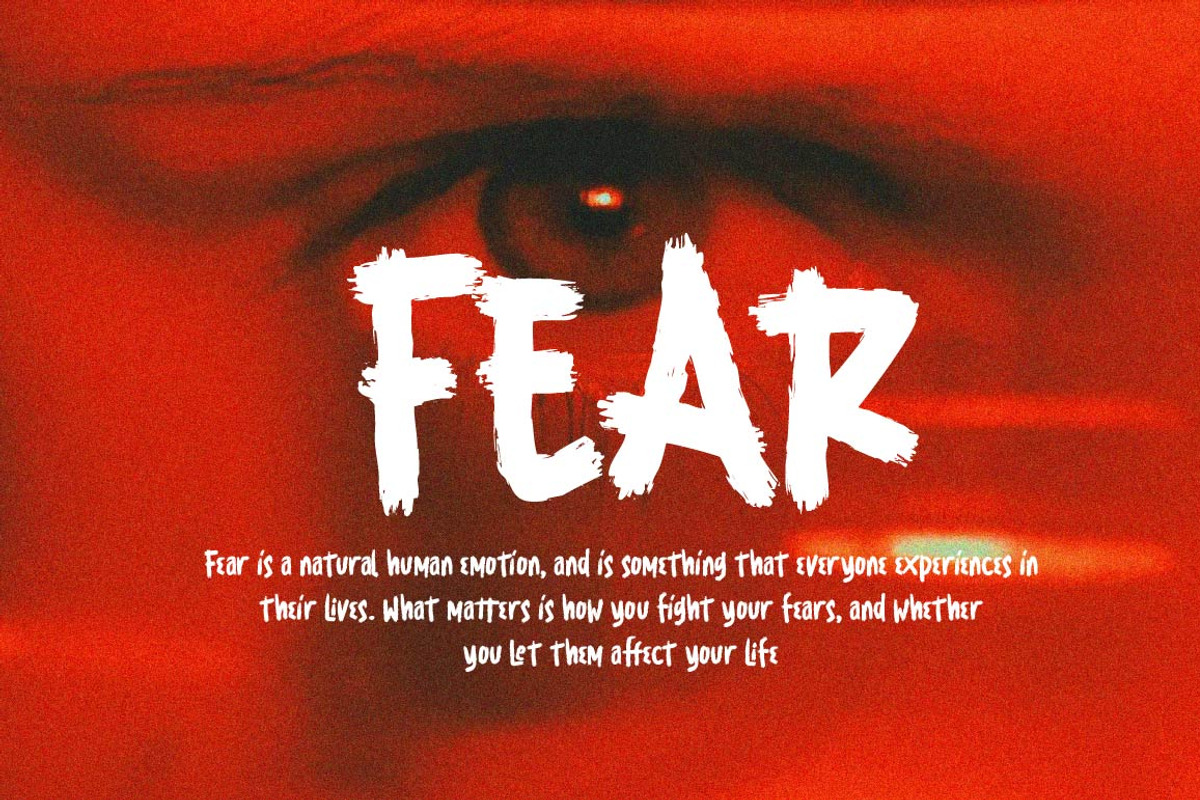 Bloodmare - display font, a Handwritten Font by Olexstudio (Photo 2 of 8)