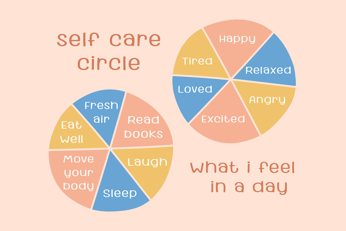 Self Care Note cute handwriting font, a Handwritten Font by jyllyco (Photo 2 of 5)