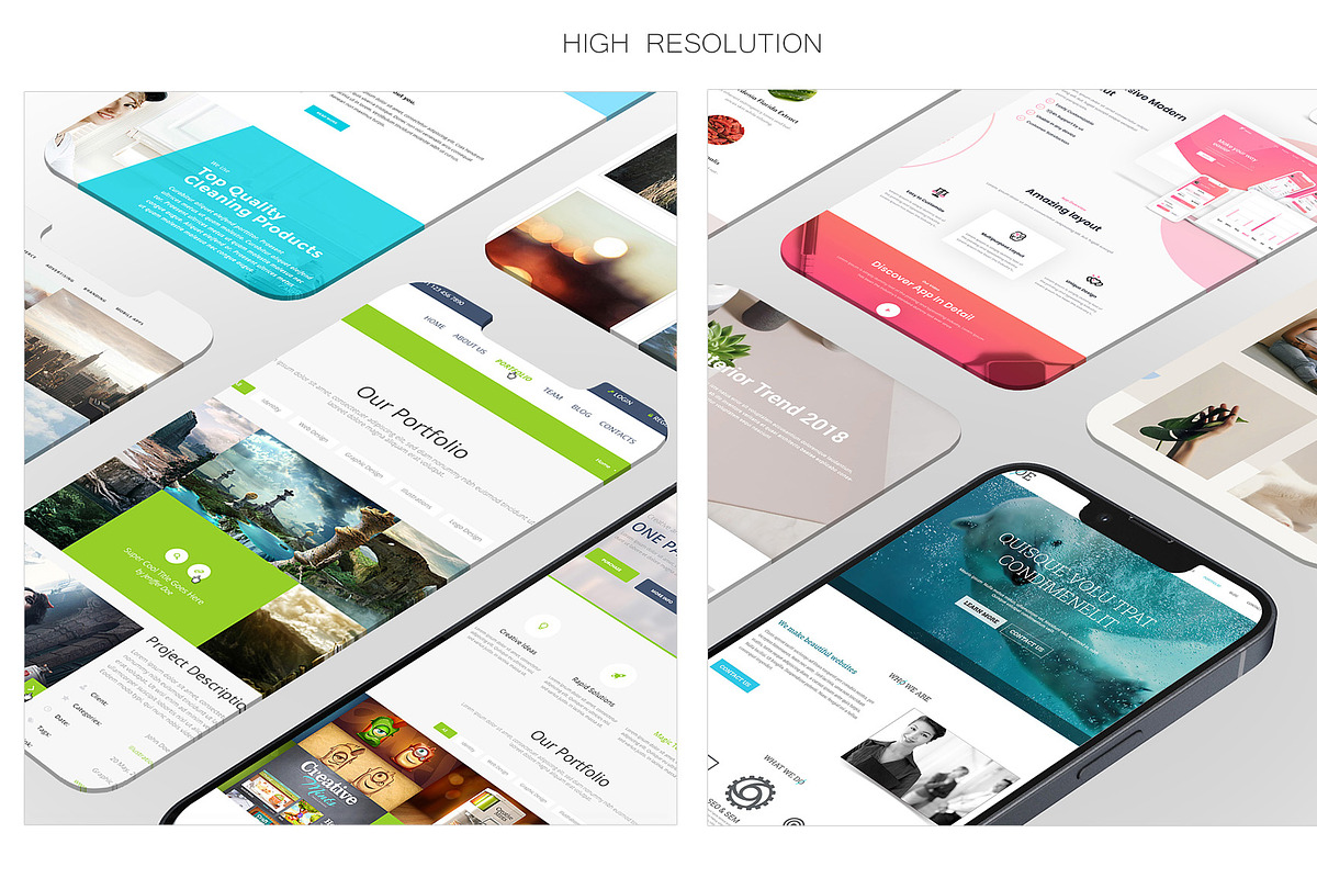 ALL 3D iPHONE MOCK-UP BUNDLE VOL-4, an iPhone Mockup by Graphicsworld125 (Photo 11 of 21)