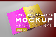 Brochure / Magazine Mock-Up, a Print Template by resumetemplathttps://d3es (Thumbnail 1 of 13)