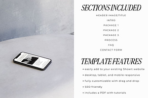 Showit Pricing Guide Template