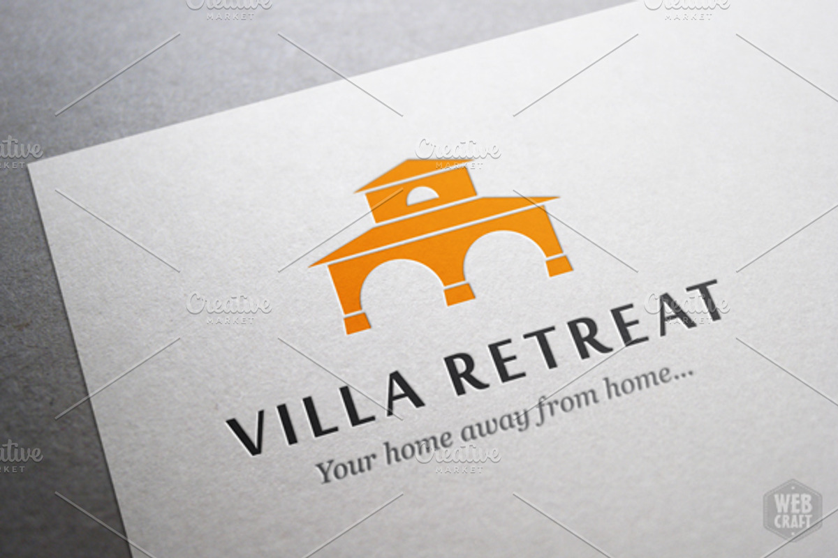Villa Retreat Logo Template, a Branding & Logo Template by WebCraft (Photo 2 of 4)