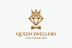 Queen Jewelers Diamond Logo