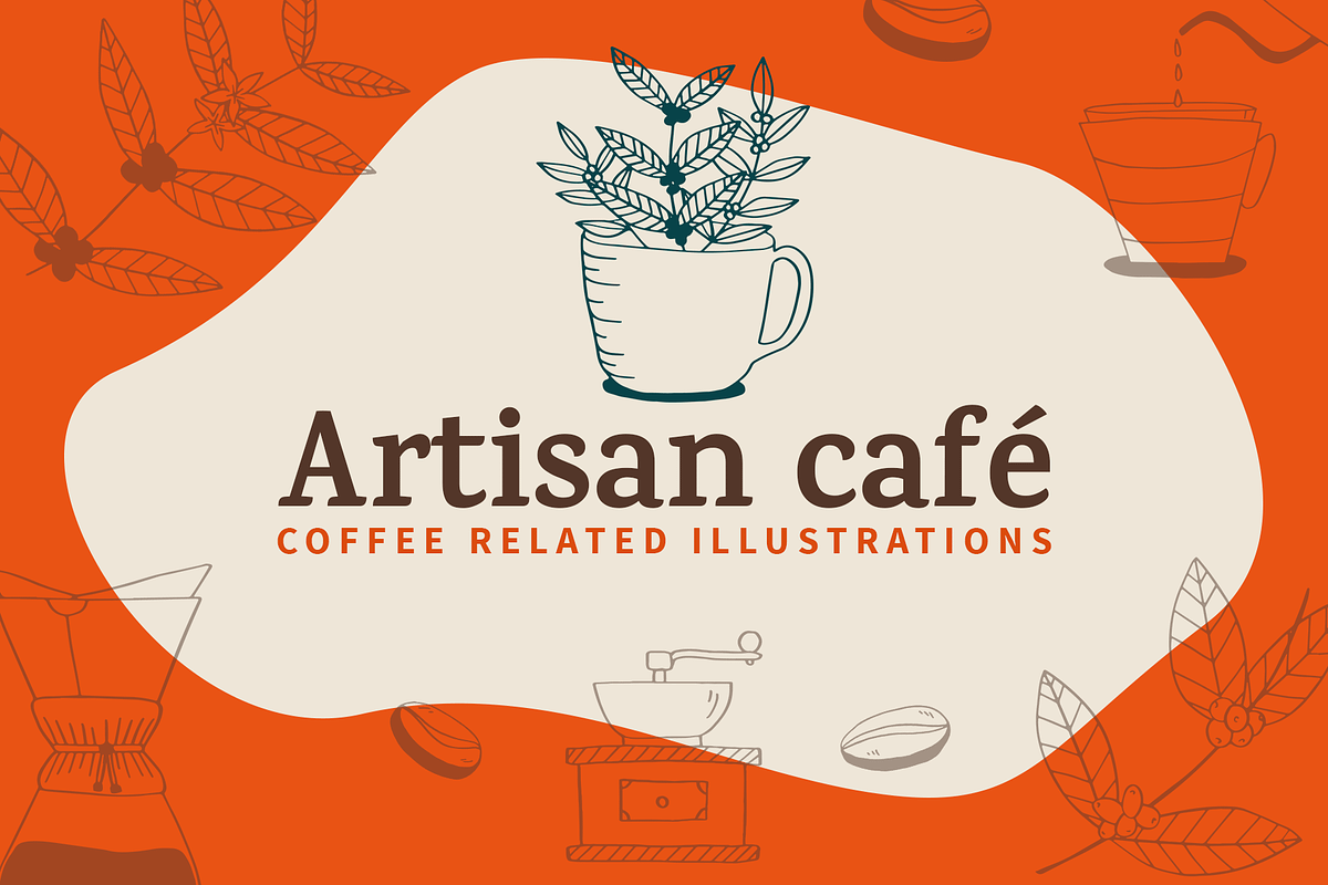 Artisan Cafe illustrations, an Illustration by amber&ink (Photo 1 of 6)