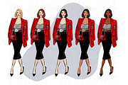 Girls in black, white & red, a Person Illustration by Parinaz Wadia Design (Thumbnail 6 of 10)
