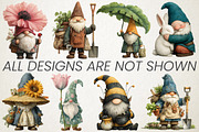 Spring Garden Gnome Clipart Bundle, an Illustration by RobertsArt (Thumbnail 3 of 5)