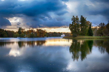evening in autumn park, a Nature Photo by ariadna de raadt