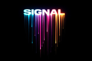 Signal text with colorful distortion, a Photo by Dvoevnore photos